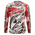 Redfish Fishing Custom Performance Long Sleeve Uv, Saltwater Camo Fishing | Red