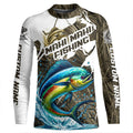 Custom Mahi Mahi Fishing Tournament, Mahimahi Long Sleeve Fishing Camo