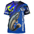 Custom Catfish Fishing Long Sleeve Tournament, Catfish Fishing Fishing Gifts | Blue