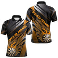 Custom Black And Yellow Flame Dartboard Dart Team, Fire Dart