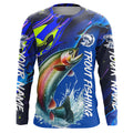 Personalized Rainbow Trout Long Sleeve Fishing, Trout Fly Fishing