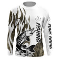 Musky Fishing Camo Tattoo Custom Long Sleeve Fishing, Muskie Tournament Fishing
