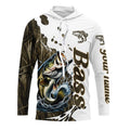 Grass Lake Camo Custom Bass Fishing Long Sleeve, Bass Tournament Fishing