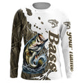 Grass Lake Camo Custom Bass Fishing Long Sleeve, Bass Tournament Fishing