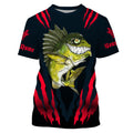 Angry Bass Fishing Custom Long sleeve Fishing, Bass fish reaper fishing | red