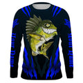 Angry Bass Fishing Custom Long sleeve Fishing, Bass fish reaper fishing | blue