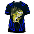 Angry Bass Fishing Custom Long sleeve Fishing, Bass fish reaper fishing | blue