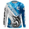 Personalized Sailfish Fishing Saltwater Long Sleeve Fishing, Sailfish Fishing