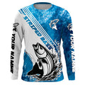 Personalized Striped Bass Long Sleeve Performance Fishing Shits, Striper Fishing
