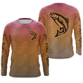 Custom Rainbow Trout Fly Fishing Long Sleeve, Trout Tournament Fishing
