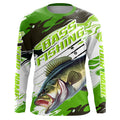 Custom Largemouth Bass Fishing, Bass Long Sleeve Tournament Fishing | Green Camo