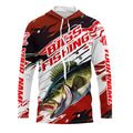 Custom Largemouth Bass Fishing, Bass Long Sleeve Tournament Fishing | Red Camo