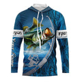Custom Bass Fishing Long Sleeve Fishing, Fishing Rod Bass Fishing Camo Fishing