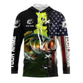Personalized American Flag Bass Fishing, Patriotic Bass Tournament Fishing