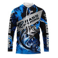 Personalized Bass Fishing, Bass Long Sleeve Tournament Fishing | Blue Camo