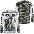 Walleye Fishing Camo Custom Long Sleeve Fishing, Personalized Walleye Fishing