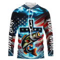 Custom Faith Largemouth Bass Patriotic Tournament Fishing T, Bass Fishing