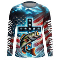 Custom Faith Largemouth Bass Patriotic Tournament Fishing T, Bass Fishing