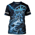 Blue Thunder Lightning Custom Largemouth Bass Compass Tournament Fishing T