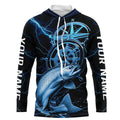 Blue Thunder Lightning Custom Chinook King Salmon Compass Tournament Fishing T