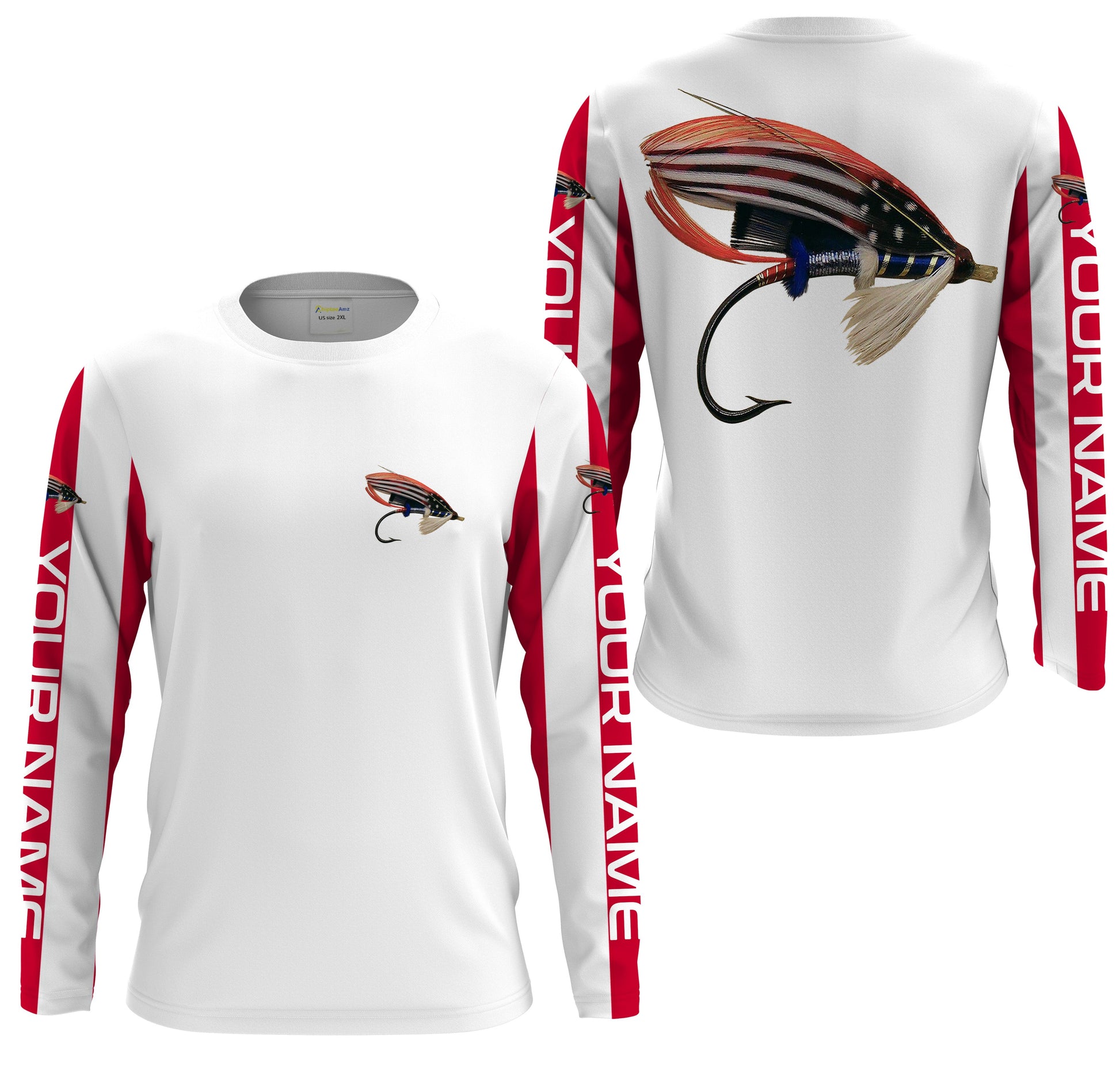 American Flag Fishing lure Patriotic Custom Fly Fishing | personalized Fishing gifts
