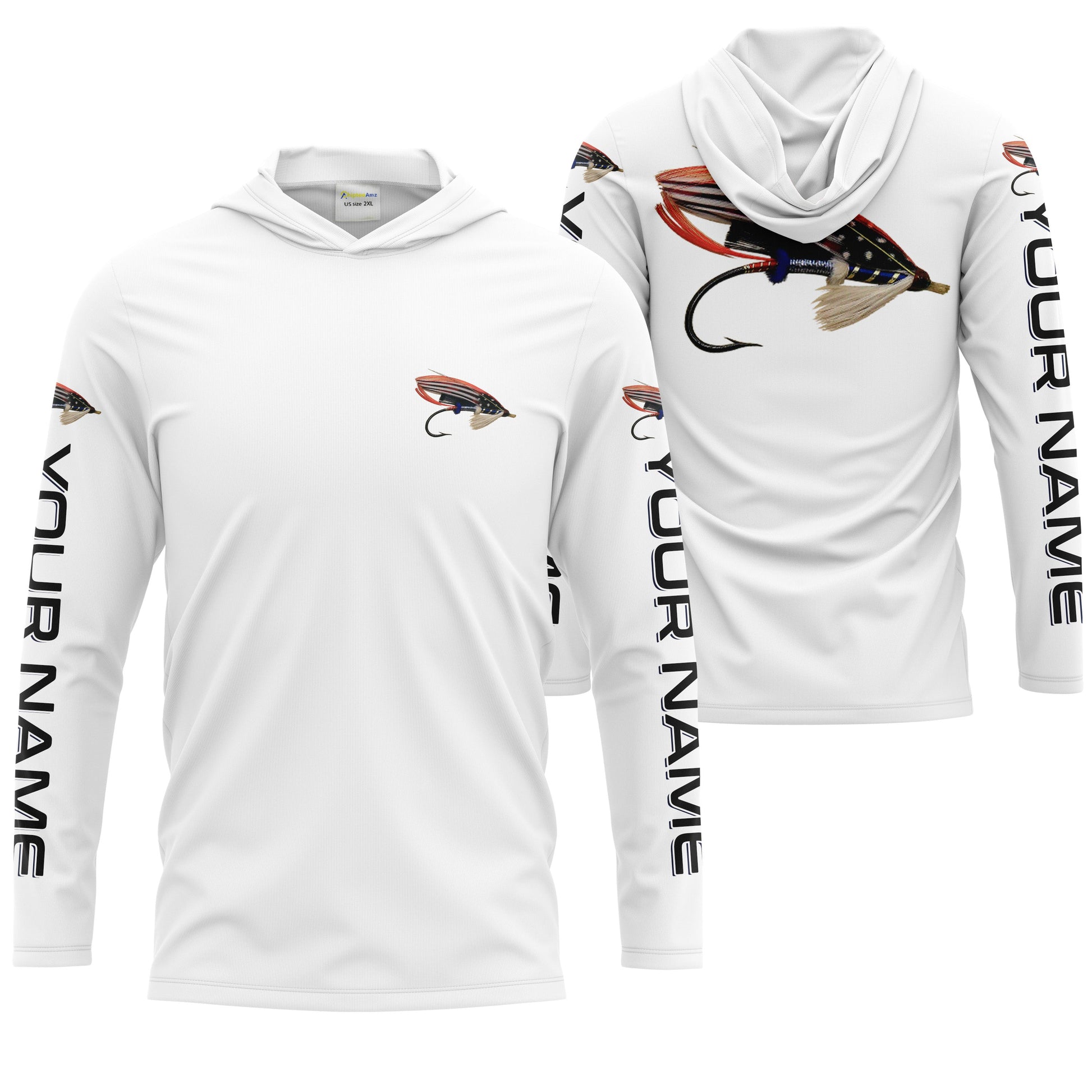 American Flag Fishing lure Custom Patriotic Fly Fishing Fishing gifts apparel