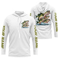Largemouth Bass Fishes Custom Bass Long Sleeve Fishing, Bass Tournament Fishing