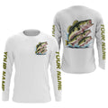 Largemouth Bass Fishes Custom Bass Long Sleeve Fishing, Bass Tournament Fishing