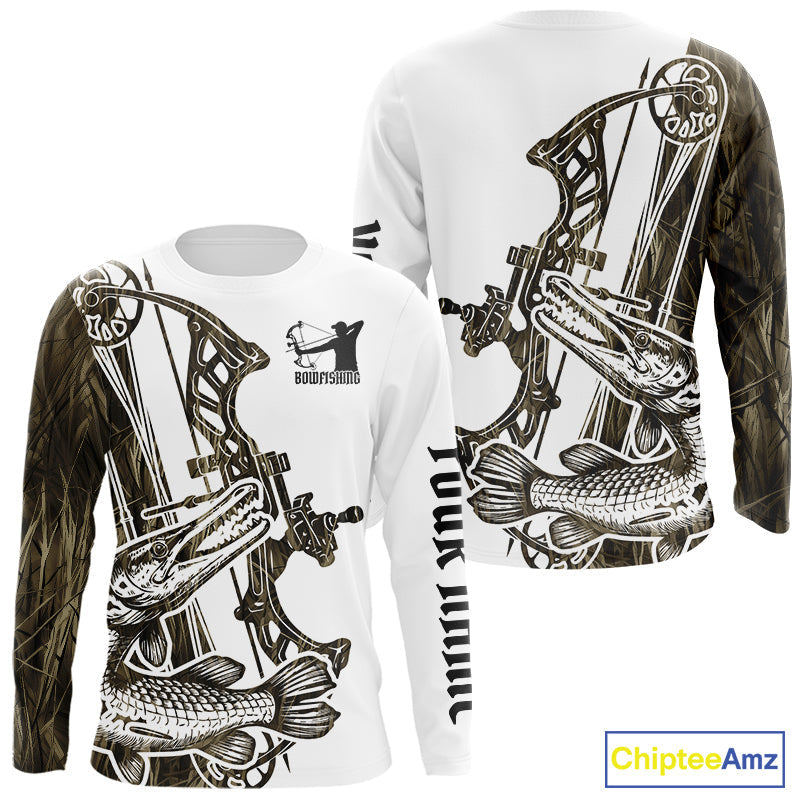 Custom Grass Camo Alligator Gar Bowfishing Tournament, Bow Fishing