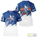 Custom Texas Flag Texas Slam Redfish, Trout, Flounder UV Protection Fishing T-Shirts