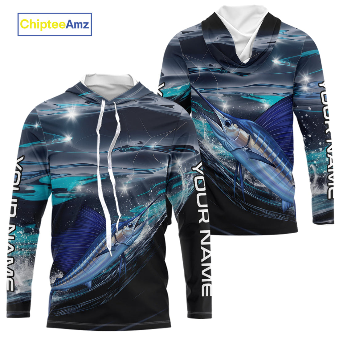 Custom Sailfish Fishing Saltwater Performance Fishing T-Shirts