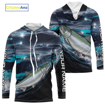 Custom Chinook King Salmon Fishing Saltwater Performance Fishing T-Shirts