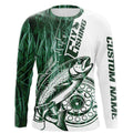 Custom Green Grass Camo Trout Fly Fishing Long Sleeve Hooded, Fly Reel Fishing