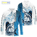 Personalized Sailfish Fishing Saltwater Performance Fishing T-Shirts With Name