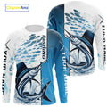 Personalized Sailfish Fishing Saltwater Performance Fishing T-Shirts With Name