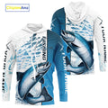 Personalized Chinook Salmon Fishing Saltwater Performance Fishing T-Shirts