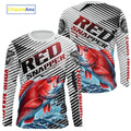Custom Red Snapper Fishing, Red Snapper Long Sleeve Hooded Performance Fishing