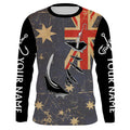 Custom fishing Australia Flag Fishing Fish Hook fish on UV protection custom fishing apparel NQS3174