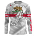 CA Fishing 3D Fish Hook California Flag Fish skull Custom Name sun protection custom fishing NQS3297