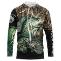 Crappie fishing green scales camo personalized custom name sun protection long sleeve fishing NQS3728