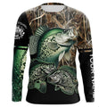 Crappie fishing green scales camo personalized custom name sun protection long sleeve fishing NQS3728