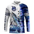 Wahoo fishing scales custom sun protection long sleeve fishing, Wahoo saltwater fishing NQS4100