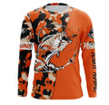 Custom Name bass fishing tattoos Camouflage Orange Performance Fishing, Bass Fishing NQS2479