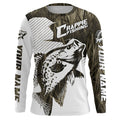 Crappie Fishing Long Sleeve Tournament Fishing, Custom Crappie Fishing |Brown Camo