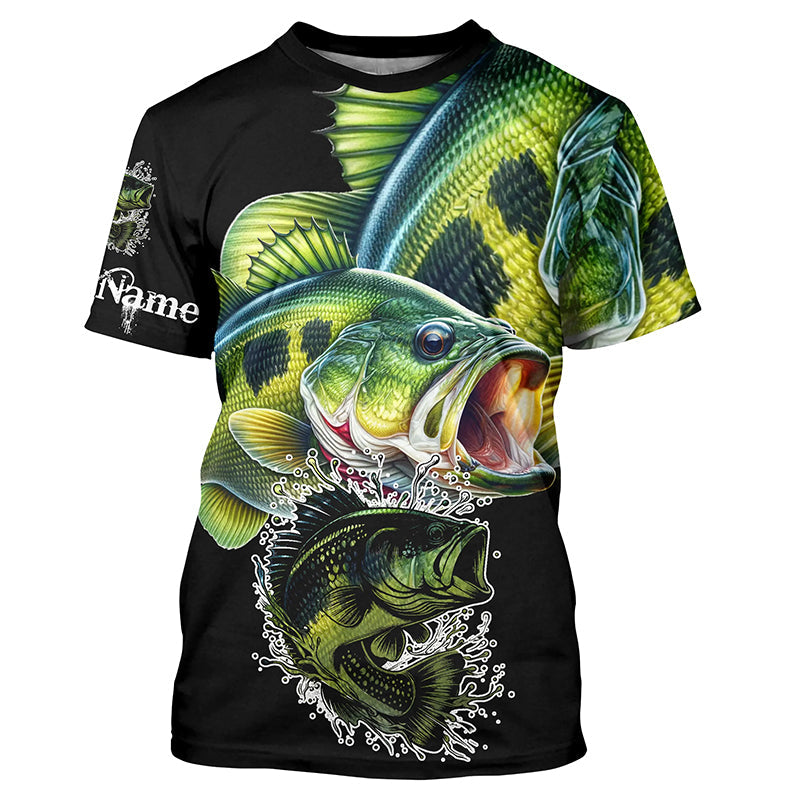Largemouth Bass Fishing Customize Name long sleeves fishing NQS1795