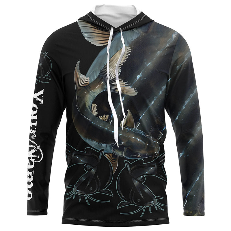 Catfish Fishing Customize Name long sleeves fishing, catfish fishing NQS1796