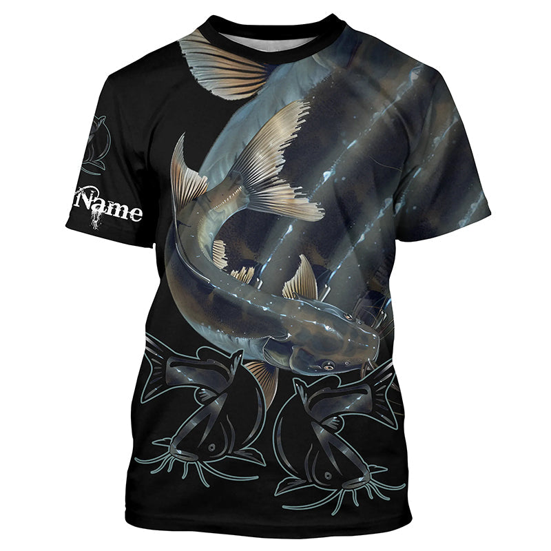 Catfish Fishing Customize Name long sleeves fishing, catfish fishing NQS1796