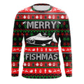 Merry Fishmas funny ugly Christmas salmon fishing long sleeves Christmas gift NQS2350