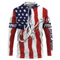 Sturgeon US American Flag Fish hook Custom sun protection fishing for adults, kid NQS3454