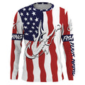 Sturgeon US American Flag Fish hook Custom sun protection fishing for adults, kid NQS3454